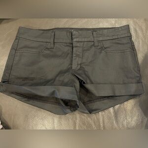 bebe Black Cuffed  Shorts